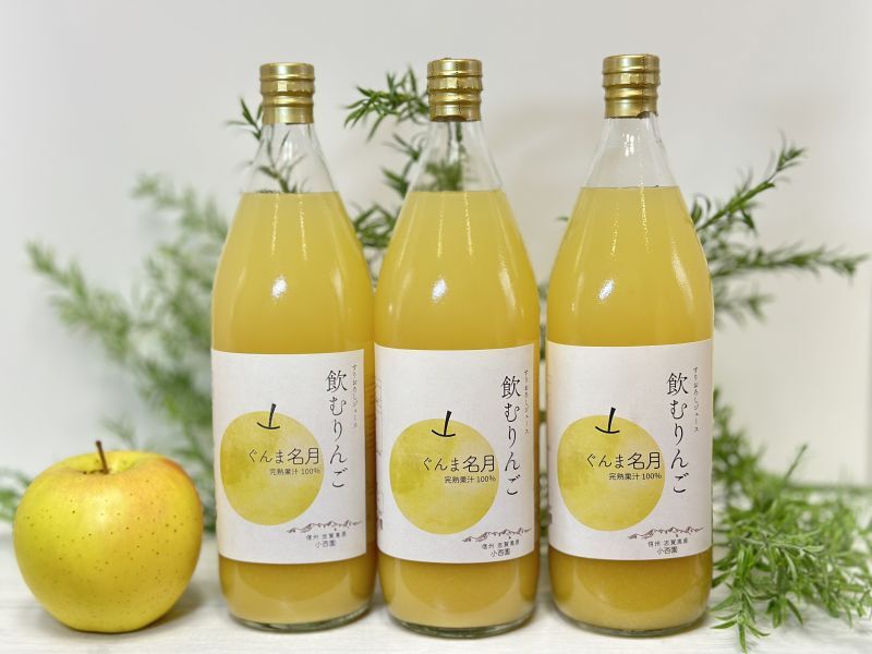 飲むりんご　すりおろしジュース　ぐんま名月　6本セット